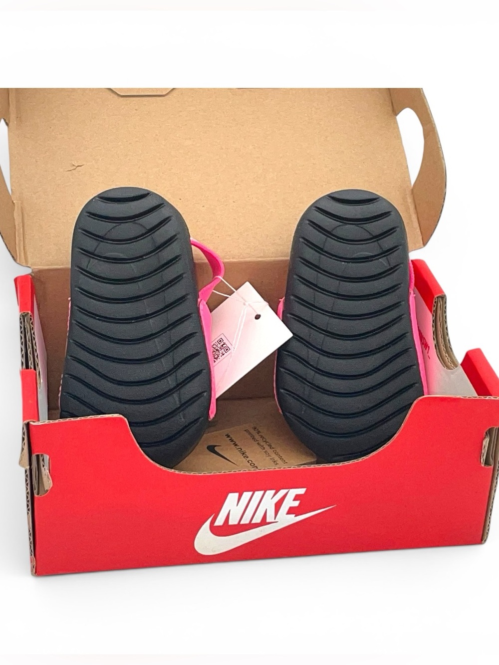 Nike Kawa Slide TD Toddler Sandals Pink Black Size 4C NWT - Picture 4 of 14